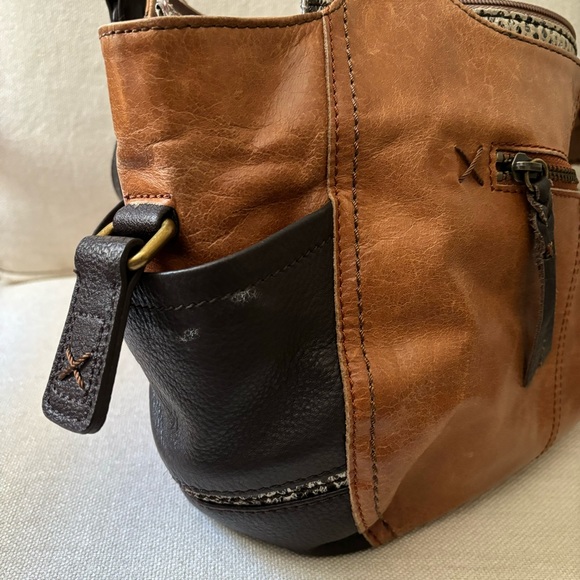 The Sak neutral leather hobo satchel handbag - Picture 5 of 6